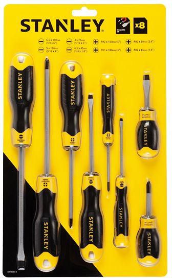 STANLEY STHT92004-8 8 PIECES PHILLIPS AND SLOTTED SCREWDRIVER SET