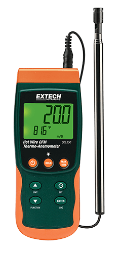 EXTECH SDL350 Hot Wire CFM Thermo-Anemometer/Datalogger