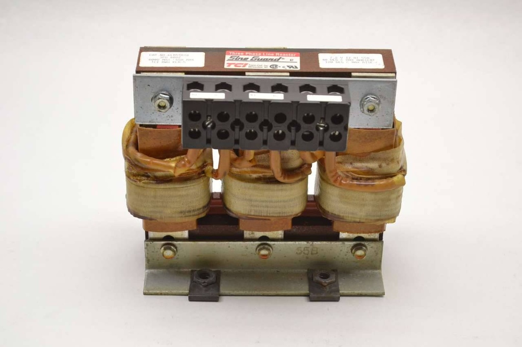 TCI KLR55BTB KLR, 480V, 55A, 40HP, 3 Phase, Open, Input Line Inductor, UL Recognized