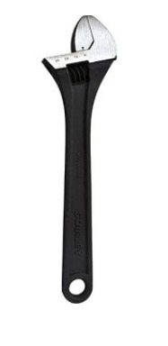 Stanley STMT74896-8 ADJUSTABLE WRENCH, PHOSPHATE  FINISH, 300MM-12 ستانلي ادوات ميكانيكية