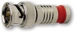 [28038J] BNC RG6 Compression  Connector, Nickel Pl.  40/Jar.