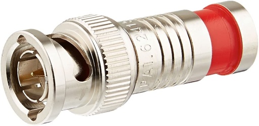 [28041J] PLATINUM BNC RG59 Compression Connector, Nickel Pl.  40/Jar.