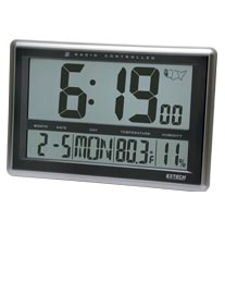 [CTH10A] EXTECH RADIO CONTROL HYGRO THERMOMETER WALL CLOCK ساعة رقمية من اكستك