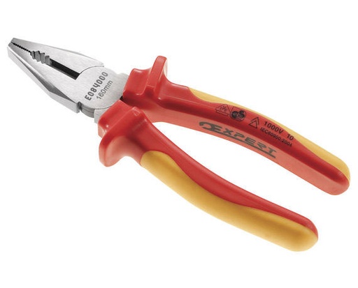 [E050401] EXPERT VDE COMBINATION PLIERS 200MM