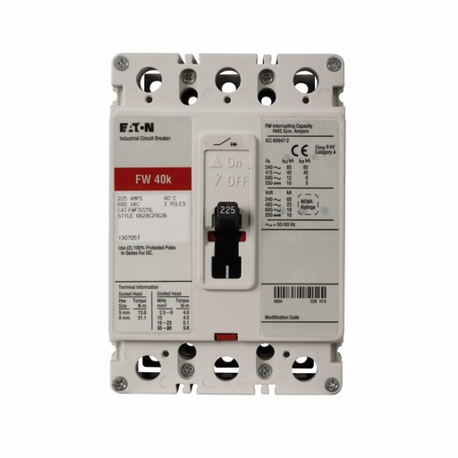 [FTCF3200L] 200AMP 750V 3POLE INDUSTRIAL CIRCUIT BRE