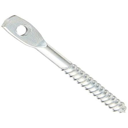 [JH940-100] Eye Lag Wood Screw with 1/4" hole.  100/Box.