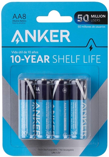 [LR6-4] ANKER ALKALINE BATTERY 1.50V AA 1CRD - 4PCS