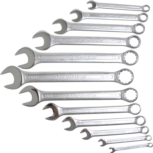 [UTCSTS-12P] UT COMBINATION SPANNER SET 8-24mm