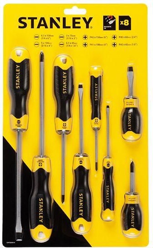 [STHT92004-8] STANLEY STHT92004-8 8 PIECES PHILLIPS AND SLOTTED SCREWDRIVER SET